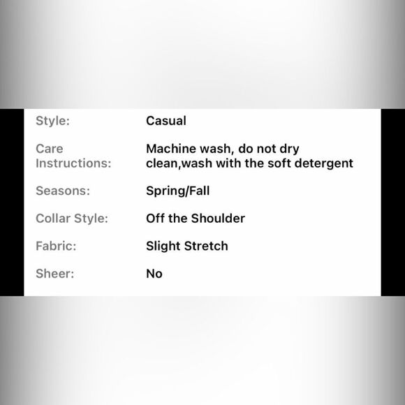 Cold shoulder, long sleeve polyester Top. With sexy eye smirk. - Picture 8 of 8